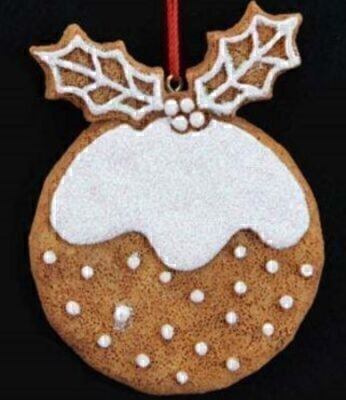 Resin Gingerbread Pudding Xmas Tree Decoration by Gisela Graham. Realistic looking gingerbread Christmas pudding with 'pipped icing' decoration. Hanging Xmas Tree Decoration. Size 7.5x6x0.5cm<br><br>
Gisela Graham Gingerbread Xmas Decorations are really beautiful and there are lot of gorgeous designs to choose from Xmas Tree Decorations, Bags, stockings and ornaments there really is something for everyone.  If you love Gingerbread men you will love lots of what Gisela Graham has to offer.<br><br>
If it is Xmas Tree Decorations to be sent anywhere in the UK you are after than look no further than Booker Flowers and Gifts Liverpool UK. Our Tree Decorations are specially selected from across a range of suppliers. This way we can bring you the very best of what is available in Tree Decorations.<br><br>
Here at Booker Flowers and Gifts we love Xmas and as such we have a massive range of traditional and contemporary Xmas Decorations.<br><br>

Gisela loves Xmas Gisela Graham Limited is one of Europes leading giftware design companies. Gisela made her name designing exquisite Xmas and Easter decorations. However she has now turned her creative design skills to designing pretty things for your kitchen, home and garden. She has a massive range of over 4500 products of which Gisela is personally involved in the design and selection of. In their own words Gisela Graham Limited are about marking special occasions and celebrations. Such as Xmas, Easter, Halloween, birthday, Mothers Day, Fathers Day, Valentines Day, Weddings Christenings, Parties, New Babies. All those occasions which make life special are beautifully celebrated by Gisela Graham Limited.<br><br>
Xmas and her love of this occasion is what made her company Gisela Graham Limited come to fruition. Every year she introduces completely new Xmas Collections with Unique Xmas decorations. Gisela Grahams Xmas ranges appeal to all ages and pockets.<br><br>
Gisela Graham Xmas Tee Decorations are second not none a really large collection of very beautiful items she is especially famous for her Fairies and Nativity. If it is really beautiful and charming Xmas Decorations you are looking for think no further than Gisela Graham.<br><br>
This well made resin gingerbread Christmas Pudding Xmas Tree decoration by Gisela Graham would look good with any Christmas theme from traditional to modern. The beautiful detailing is likely to make this a favorite when brought out year on year to decorate the tree. Remember Booker Flowers and Gifts for Gisela Graham Tree Decorations that can be send anywhere in the UK.
